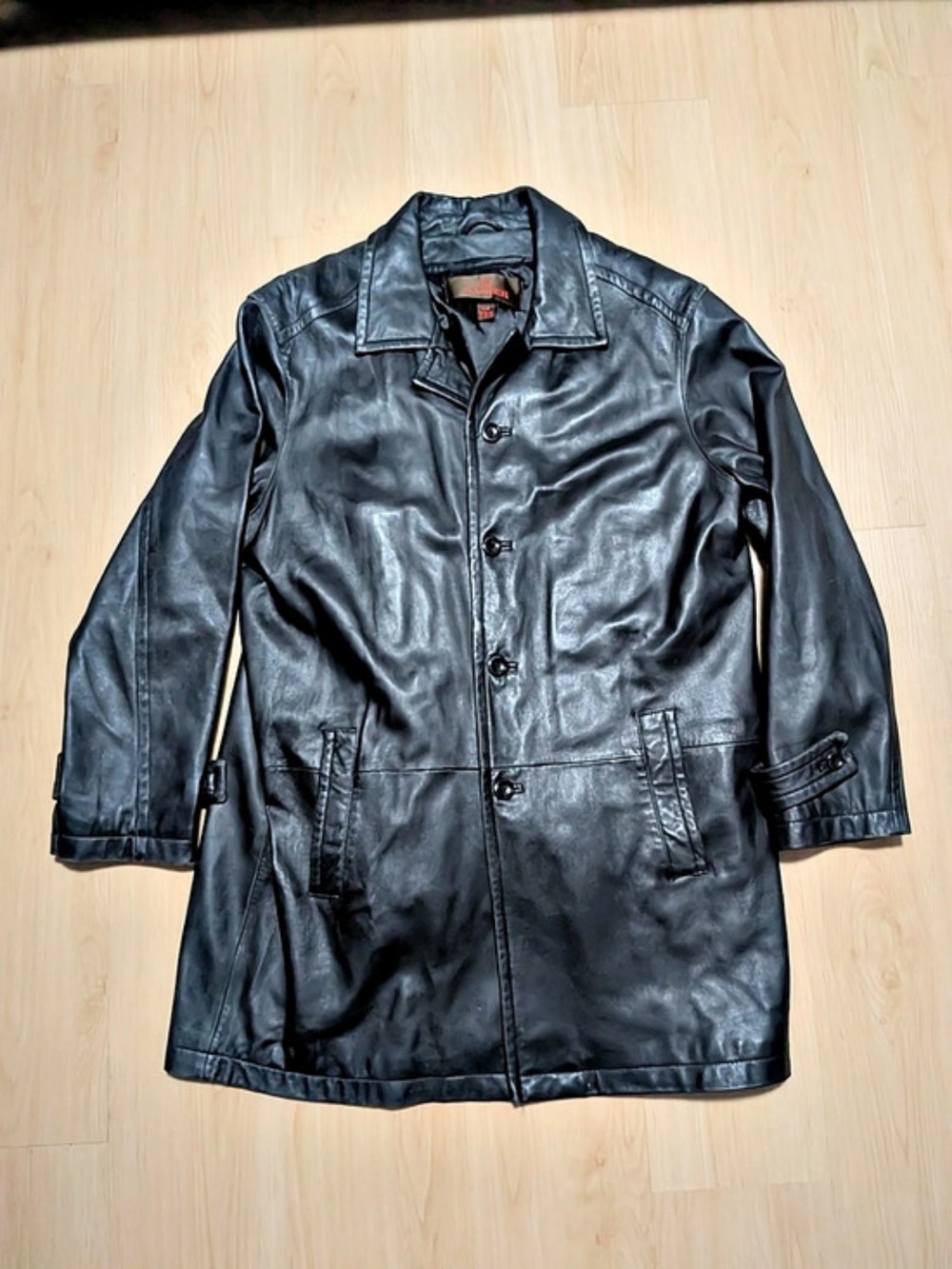 DANIER Men's Leather Jacket Size Large Black